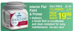 Menards Dutch Boy Dura Clean Interior Flat Latex White/Base A Paint + Primer - 1 gal offer