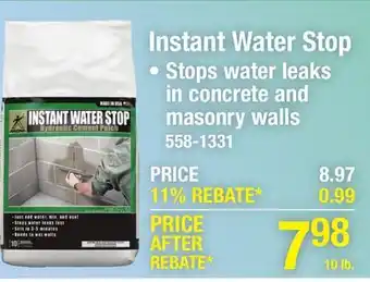 Menards Akona Instant Water Stop - 10 lb offer