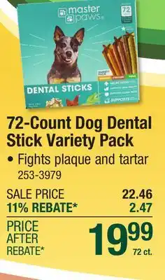 Menards Master Paws Variety Pack Dental Sticks Dog Treats - 3.85 lb offer