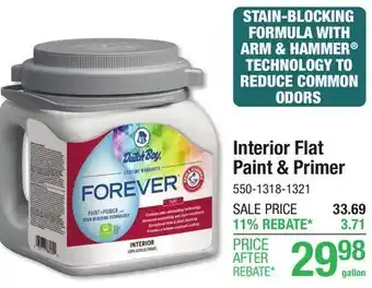 Menards Dutch Boy Forever Interior Flat Emilee's Smile Paint + Primer - 1 gal offer