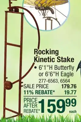 Menards Enchanted Garden 6'6 Jumbo Rocking Kinetic Eagle offer