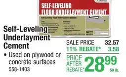 Menards Akona Self-Leveling Floor Underlayment Cement - 50 lb offer