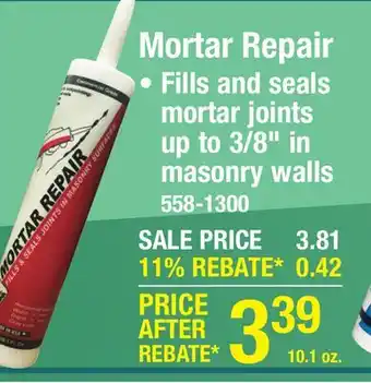 Menards Akona Mortar Repair - 10.1 fl. oz offer