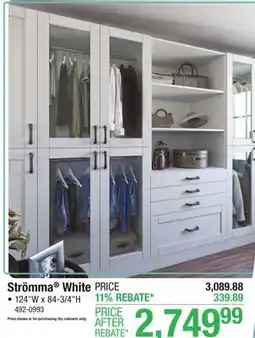 Menards KLËARVŪE Closets Strömma White Closet offer