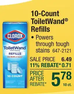 Menards Clorox ToiletWand Disposable Toilet Bowl Cleaner Refill - 10 Count offer