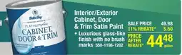 Menards Dutch Boy Platinum Plus Cabinet, Door & Trim Satin Enamel Paint High Hide White - 1 gal offer