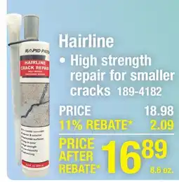 Menards Rapid Patch Hairline Crack Repair 8.6 fl oz offer