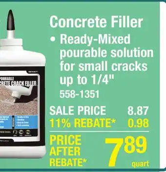 Menards Akona Gray Pourable Concrete Crack Filler - 1-Quart offer