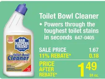 Menards Bar Keepers Friend Toilet Bowl Cleaner - 24 oz offer