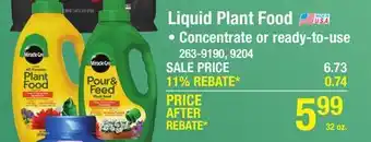 Menards Miracle-Gro Pour & Feed Ready-to-Use Liquid Plant Food - 32 oz offer
