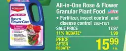 Menards BioAdvanced All-In-One Rose & Flower Granular Plant Food - 4 lbs offer