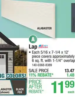 Menards Lap offer