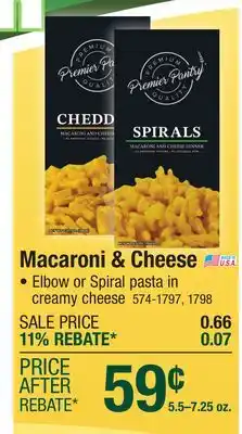 Menards Premier Pantry Macaroni & Cheese - 7.25 oz offer