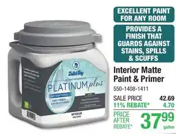 Menards Dutch Boy Platinum Plus Interior Matte Sprig Of Green 100% Acrylic Paint + Primer - 1 gal offer