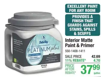 Menards Dutch Boy Platinum Plus Interior Matte Sprig Of Green 100% Acrylic Paint + Primer - 1 gal offer