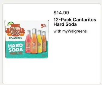 Walgreens 12-Pack Cantaritos Hard Soda offer