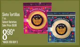 Jewel-Osco Siete Tortillas offer