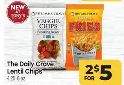 Tony’s Fresh Market The Daily Crave Lentil Chips offer
