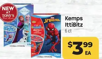 Tony’s Fresh Market Kemps IttiBitz offer