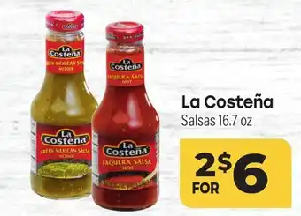 Tony’s Fresh Market La Costeña Salsas offer