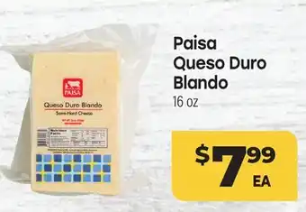 Tony’s Fresh Market Paisa Queso Duro Blando offer