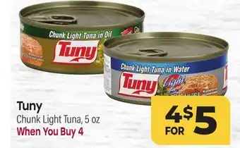Tony’s Fresh Market Tuny Chunk Light Tuna offer