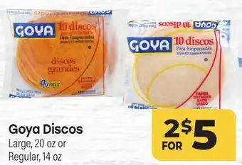 Tony’s Fresh Market Goya Discos offer