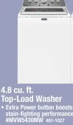 Menards Maytag 4.8 cu.ft. White Top Load Washer offer