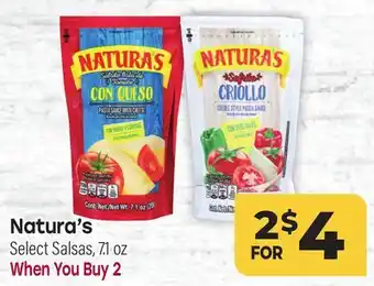 Tony’s Fresh Market Natura's Select Salsas offer