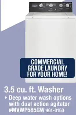 Menards Maytag 3.5 cu ft White Commercial-Grade Residential Agitator Washer offer