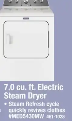 Menards Maytag 7.0 cu.ft. White Electric Steam Dryer offer