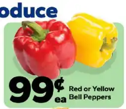 Save a Lot Red or Yellow Bell Peppers offer