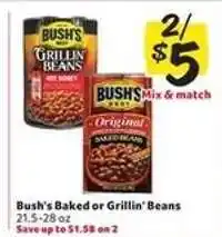 Winn Dixie Bush's Baked or Grillin' Beans offer