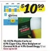 Winn Dixie Monte Carlo, Cigar City, New Belgium, Corona N/A, Good Dogg offer