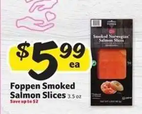 Winn Dixie Foppen Smoked Salmon Slices offer