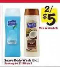 Winn Dixie Suave Body Wash offer