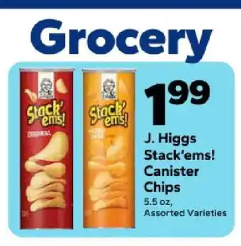 Save a Lot J. Higgs Stack'ems! Canister Chips offer