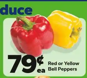 Save a Lot Red or Yellow Bell Peppers offer