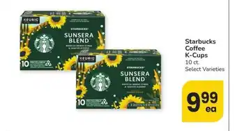 Albertsons Starbucks Coffee K-Cups - 10 ct. Select Varieties offer