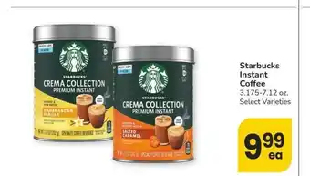 Albertsons Starbucks Instant Coffee - 3.175-7.12 oz. Select Varieties offer