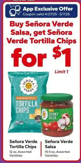 Save a Lot Señora Verde Tortilla Chips offer