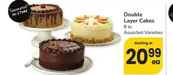 Albertsons Double Layer Cakes - 8 in. Assorted Varieties offer