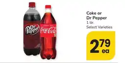 Albertsons Coke or Dr Pepper - 1 ltr. Select Varieties offer