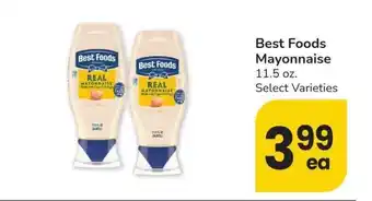 Albertsons Best Foods Mayonnaise - 11.5 oz. Select Varieties offer