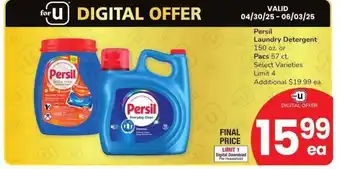 Albertsons Persil Laundry Detergent 150 oz. or Pacs 57 ct. - Select Varieties offer