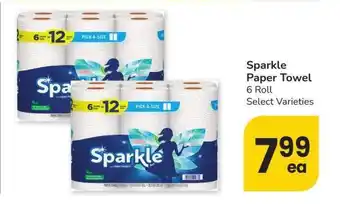 Albertsons Sparkle Paper Towel - 6 Roll Select Varieties offer