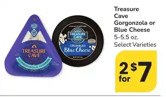 Albertsons Treasure Cave Gorgonzola or Blue Cheese - 5-5.5 oz. Select Varieties offer