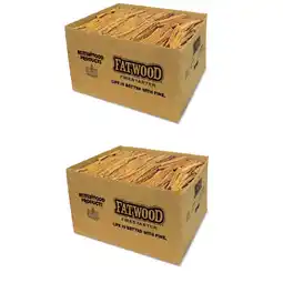 Walmart Betterwood Products Natural Hand Split Fatwood 25 Pound Firestarter (2 Pack) offer