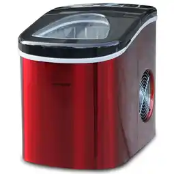 Walmart Frigidaire 26 lb. Countertop Ice Maker EFIC117-SS, Red Stainless Steel offer