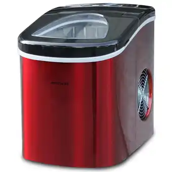 Walmart Frigidaire 26 lb. Countertop Ice Maker EFIC117-SS, Red Stainless Steel offer